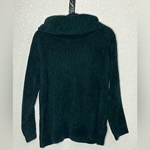 Ellen Tracy Company Green Turtleneck Sweater Sz Oversized Small